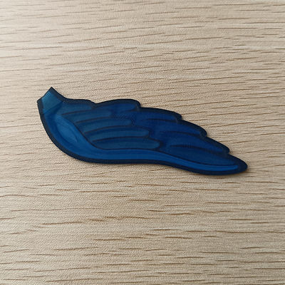 Il ferro sui distintivi 3D ha impresso la marca commerciale Logo Soft che TPU rattoppa per abbigliamento