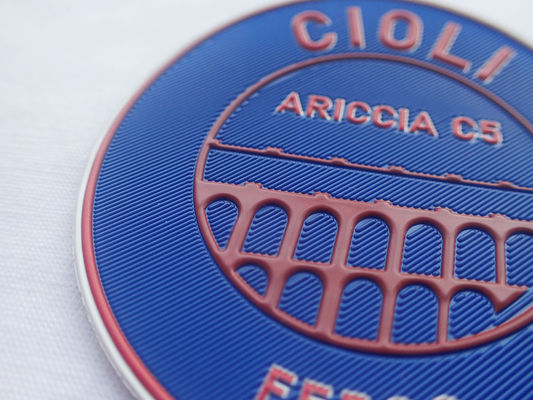 Toppe su ordinazione del trasferimento di calore 3D Logo Embossed TPU di serigrafia