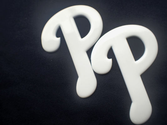 Shinny e 3D bianco ha sollevato il trasferimento di calore di TPU rattoppa la progettazione su misura