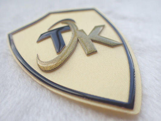 Toppe tessute su ordinazione amichevoli di serigrafia di Eco con il logo del silicone