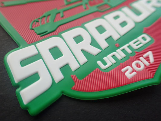 il logo TPU di sport di calcio 3D ha impresso le toppe per i vestiti all'aperto