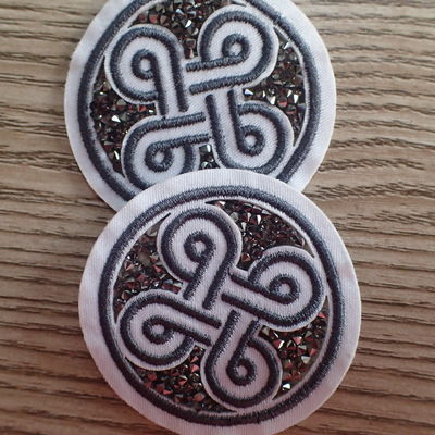 Progettazione d'imitazione di modo di Diamond Custom Embroidered Patches With