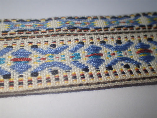 Stile nazionale variopinto tessuto su ordinazione del nastro ad alta resistenza del jacquard del cotone