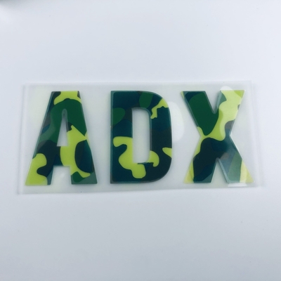 Cammuffi le etichette del trasferimento di calore del silicone 3D con il vostro proprio logo