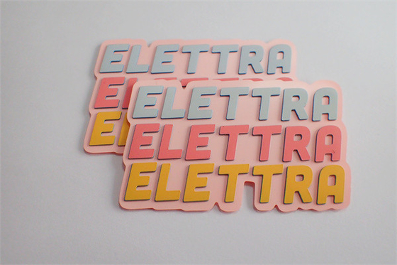Etichette su ordinazione di serigrafia del PVC TPU con 3 colori di Pantone