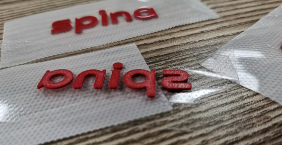 Materiale di gomma su misura indumento della plastica di silicone dell'etichetta di trasferimento 3D