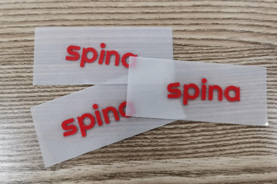 Materiale di gomma su misura indumento della plastica di silicone dell'etichetta di trasferimento 3D
