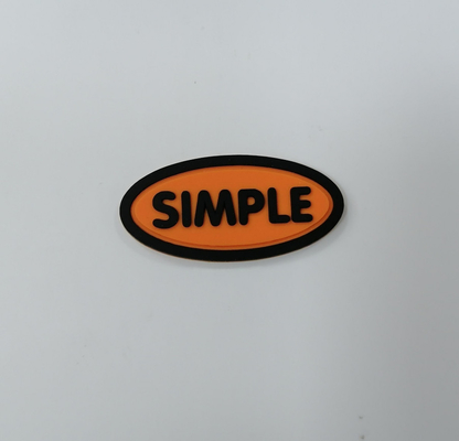 3M Reflective Embossed Custom cuce su Logo Patches Silicone Badge