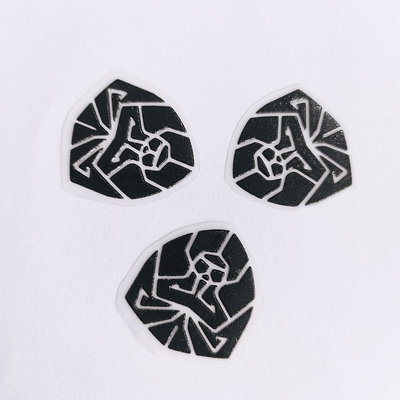 colore nero animale dell'etichetta del trasferimento di calore del silicone dell'indumento di effetto 3D