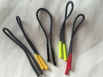 Estrattore di gomma della chiusura lampo del silicio variopinto con il cavo dell'elastico del poliestere di 2mm