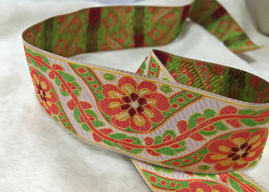Bande elastiche della scarpa del modello di fiore, banda elastica tessuta jacquard per la cintura della biancheria intima