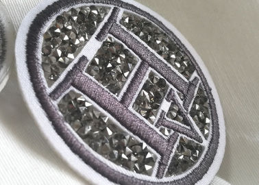 Toppe di gomma creative di logo 3D, etichette lavabili dell'abbigliamento del PVC del tessuto
