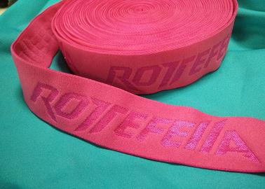 Cintura non elastica del cavo del jacquard della biancheria intima impressa elastam di nylon su ordinazione