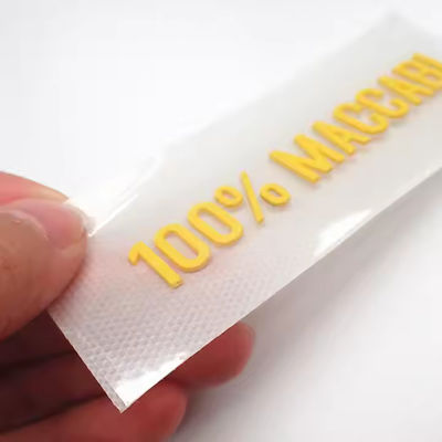 Etichette personalizzate in gomma di silicone senza etichette Trasferimento di calore con lettere e numeri 3D Nome Patch Trasferimento di logo Stampa
