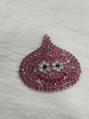 Adesivo etichetta per stampa a trasferimento termico personalizzato con logo in strass di alta qualità da stirare su magliette, cappelli, fai da te con cristalli