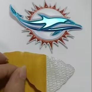 Badge di trasferimento di calore 3D personalizzati Gold TPU Patch Brand Tags per abbigliamento sportivo Decorazione di abbigliamento personalizzata