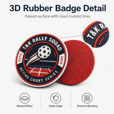 Badge TPU ad alta frequenza 3D personalizzabili con disegni rialzati e finiture lisce ideali per migliorare la visibilità e il riconoscimento