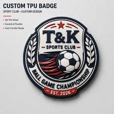 Patch termico sportivo 3D in TPU con logo personalizzato Produttore