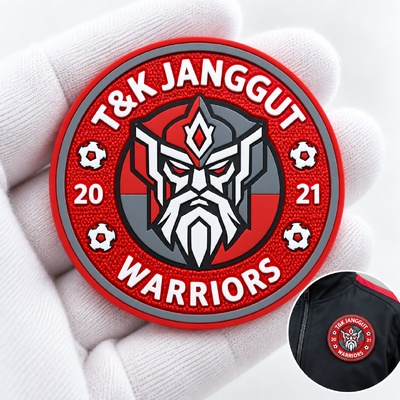 Badge personalizzate in TPU 3D con logo in rilievo - Etichette in gomma siliconica lavabili ed ecologiche per squadre di gaming