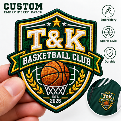 Toppe sportive ricamate personalizzate ad alta densità per squadre di basket e abbigliamento