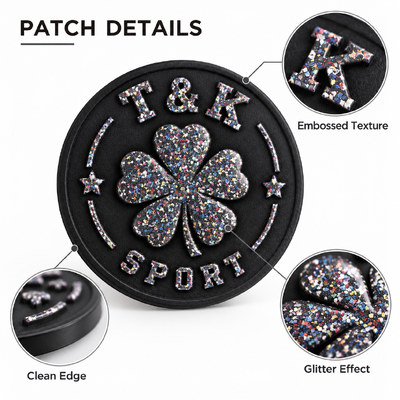 Patch personalizzati con logo in PVC con design elevato per marchi di abbigliamento