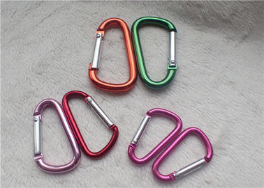 Il piccolo multiplo promozionale personale di Carabiner dei regali colora la D - portiere a forma di del metallo del fermaglio di alpinismo
