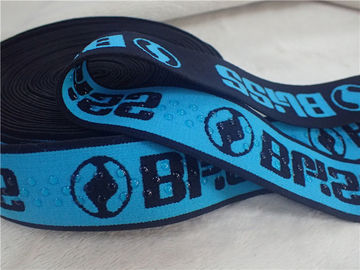 Banda elastica torta del jacquard di 4CM/nastro elastico silicone del rivestimento