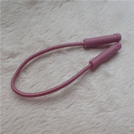 La chiusura lampo colorata corda elastica tira due punti quadrati impressi Nunchakus sottili medi spessi