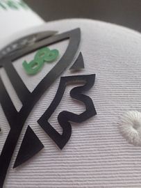 Caldo - la colla che appoggia l'etichetta/abitudine di stampa dello schermo di logo 3D ha stampato le toppe
