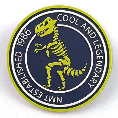 distintivi del PVC di 3D Logo Embossed Motif Rubber Patches per abbigliamento di cucito