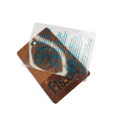 Abbigliamento di carta su ordinazione all'ingrosso di Logo Swing Hang Tag For